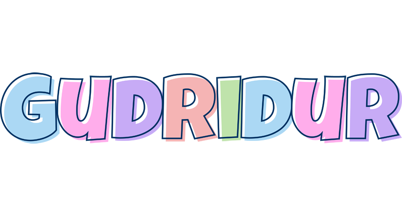 Gudridur pastel logo