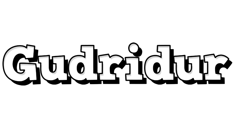 Gudridur snowing logo