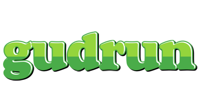 Gudrun apple logo