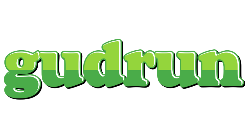Gudrun apple logo