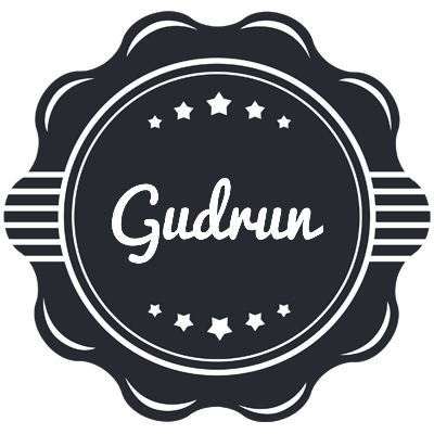 Gudrun badge logo