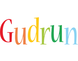 Gudrun birthday logo