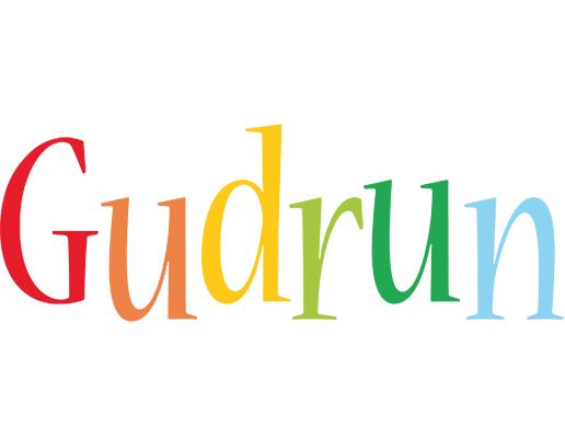 Gudrun birthday logo