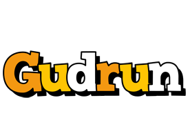 Gudrun cartoon logo