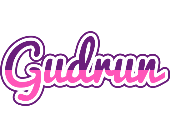 Gudrun cheerful logo