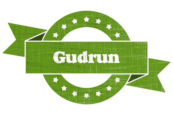 Gudrun natural logo