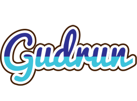 Gudrun raining logo