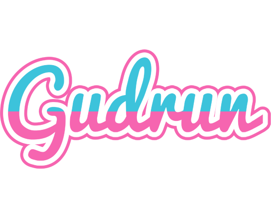 Gudrun woman logo