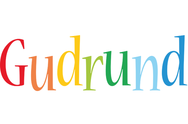 Gudrund birthday logo