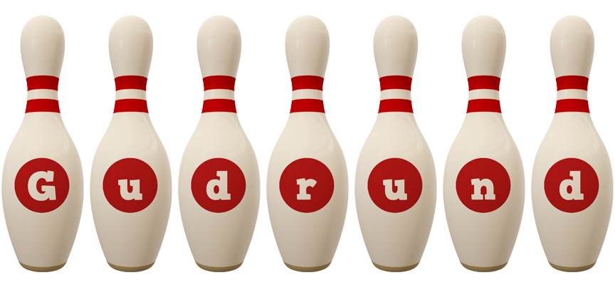 Gudrund bowling-pin logo