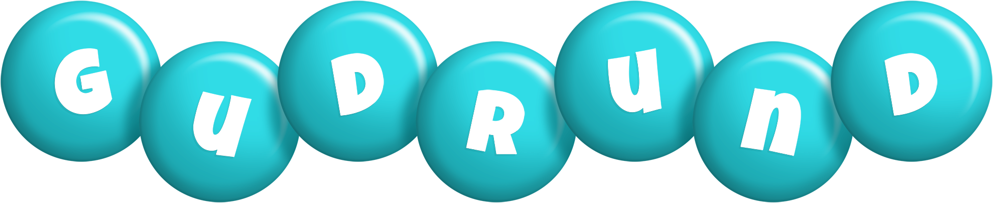 Gudrund candy-azur logo