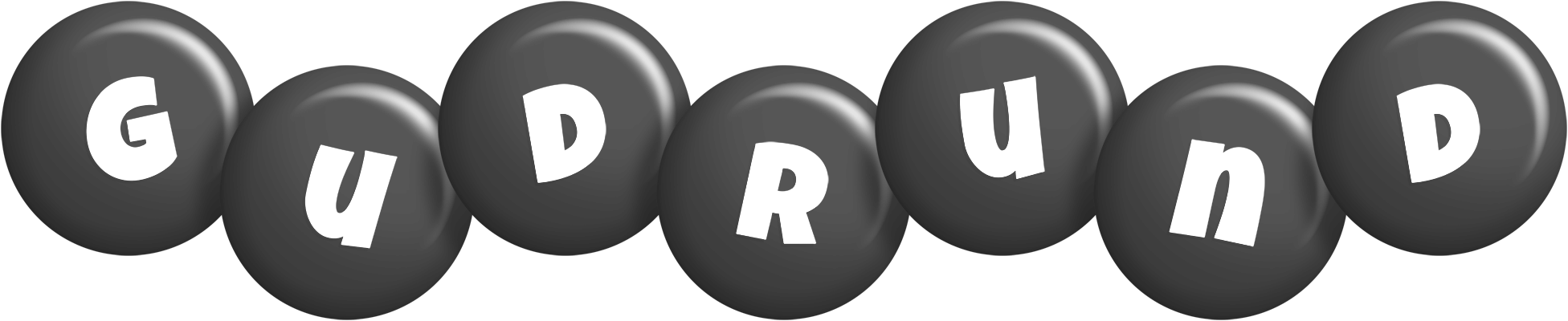 Gudrund candy-black logo
