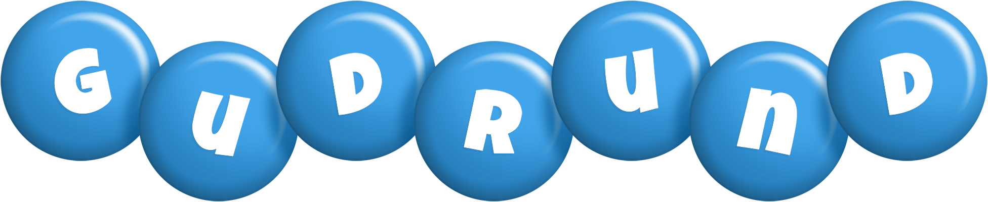 Gudrund candy-blue logo