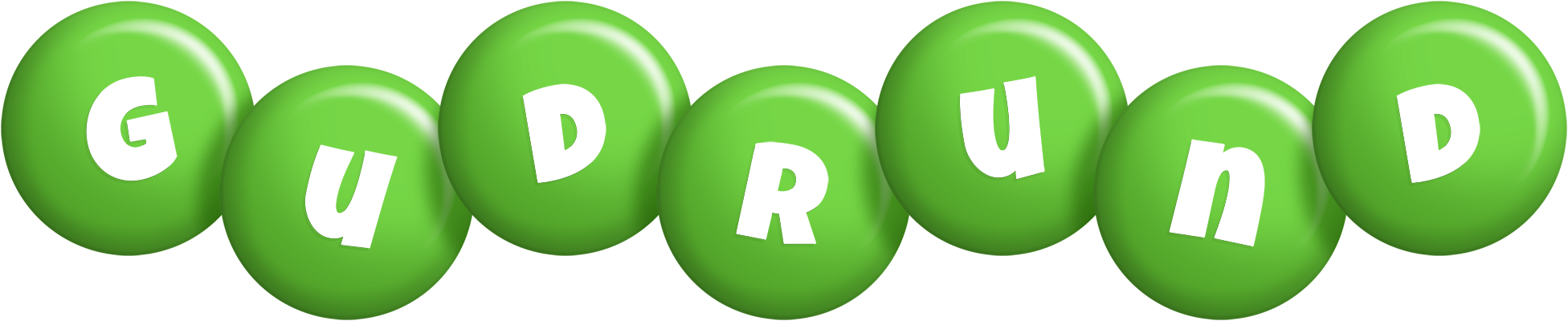 Gudrund candy-green logo