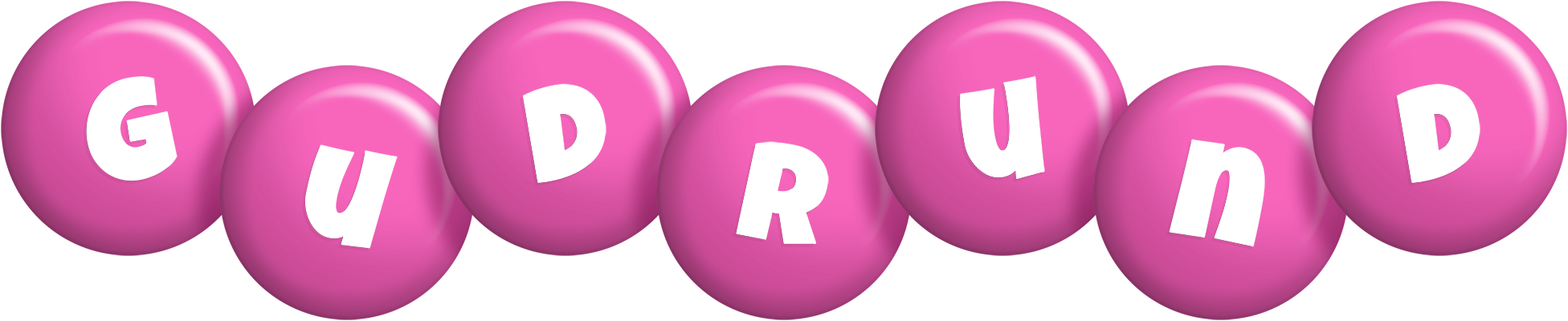 Gudrund candy-pink logo