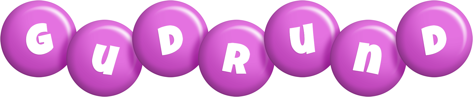 Gudrund candy-purple logo