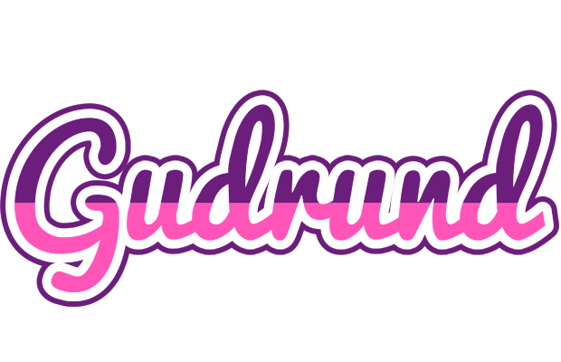 Gudrund cheerful logo