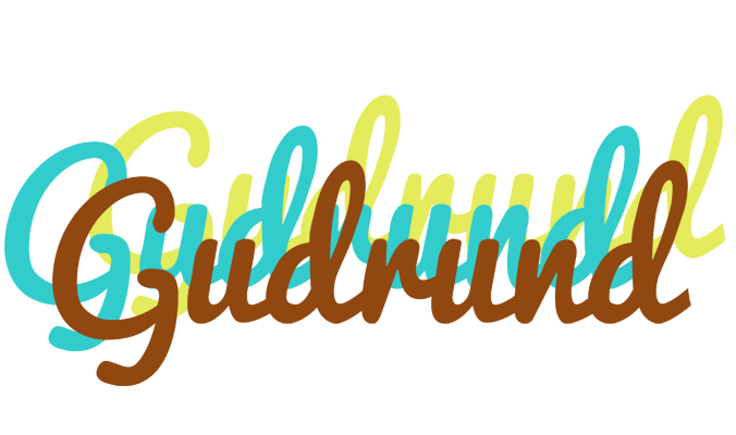 Gudrund cupcake logo
