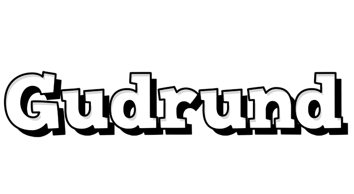 Gudrund snowing logo