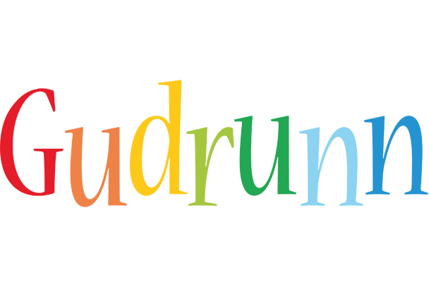 Gudrunn birthday logo