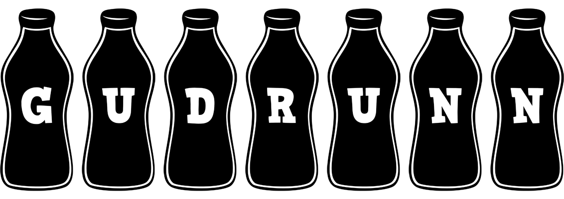 Gudrunn bottle logo