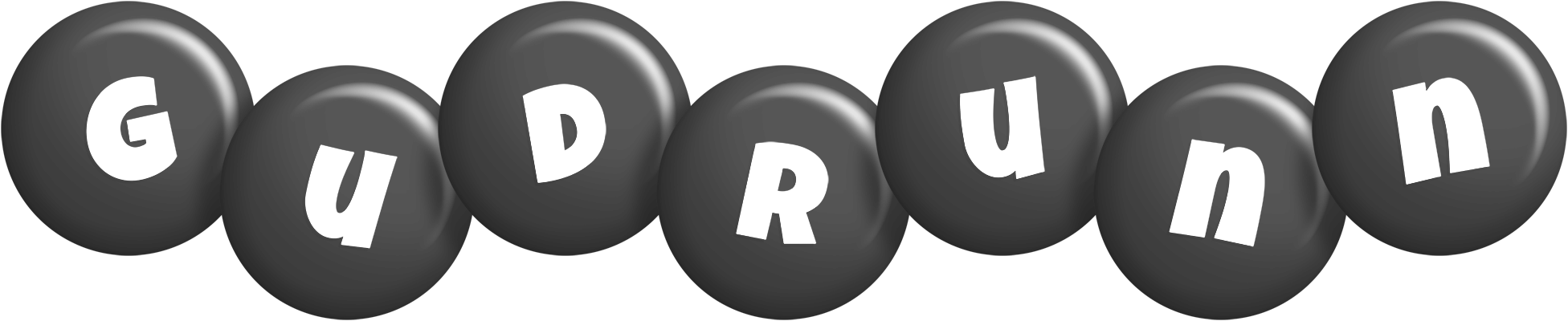 Gudrunn candy-black logo