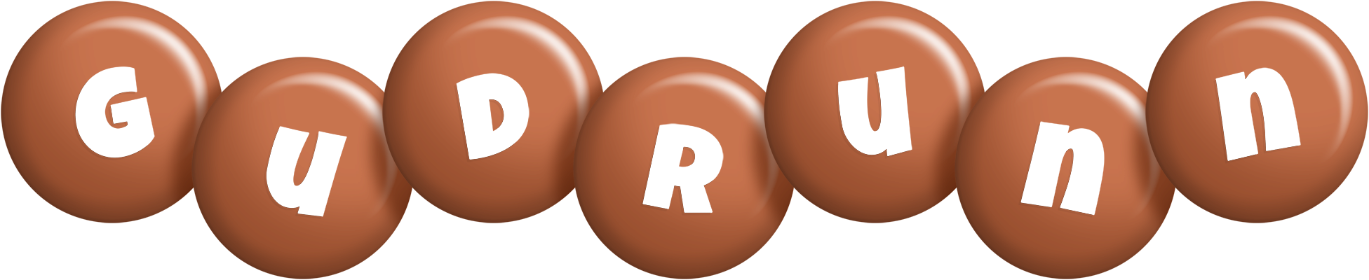 Gudrunn candy-brown logo