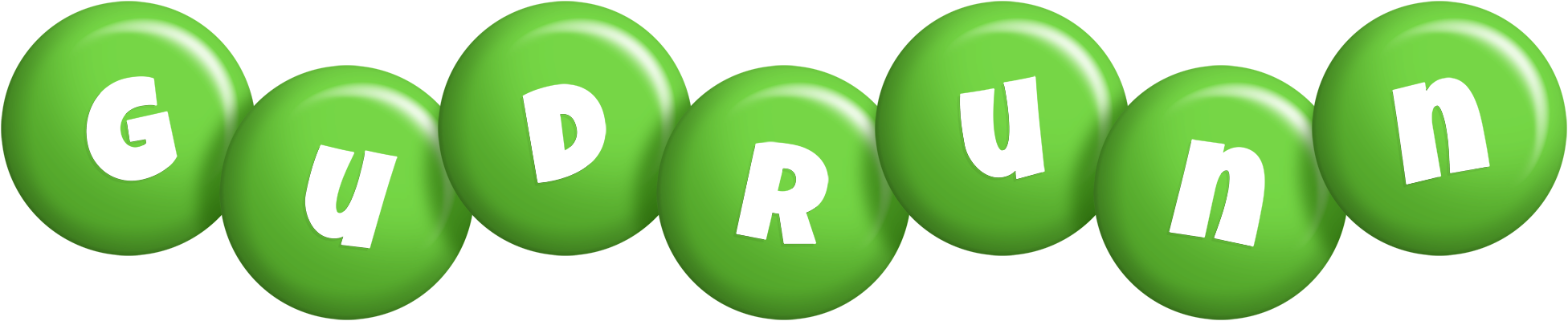 Gudrunn candy-green logo