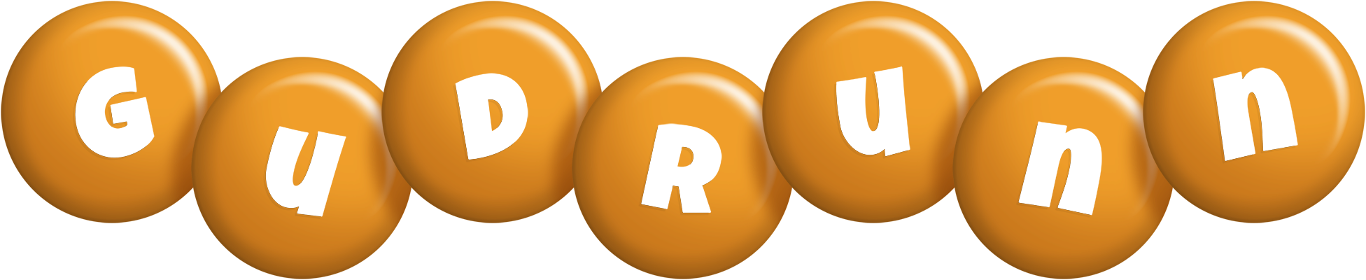 Gudrunn candy-orange logo