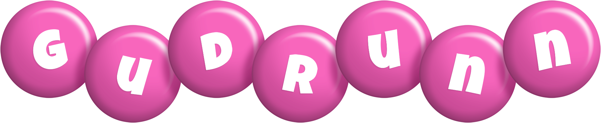 Gudrunn candy-pink logo