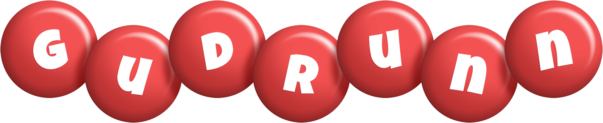 Gudrunn candy-red logo