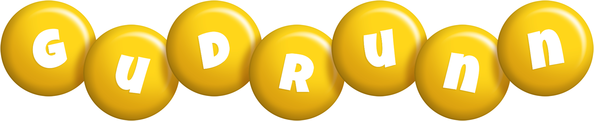 Gudrunn candy-yellow logo