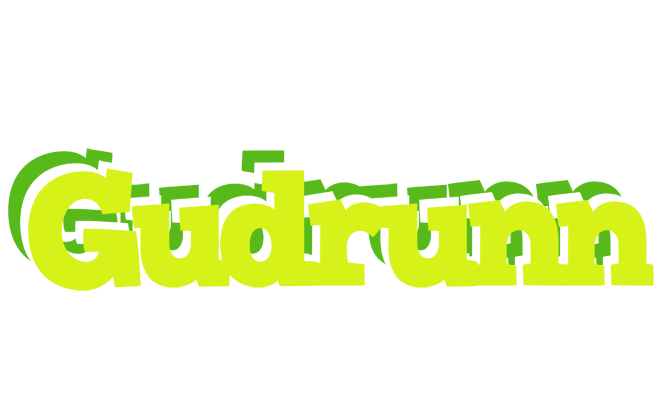 Gudrunn citrus logo
