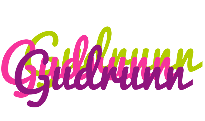 Gudrunn flowers logo