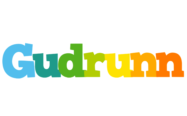 Gudrunn rainbows logo