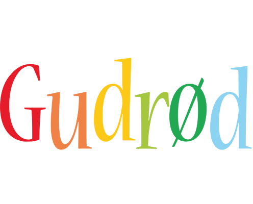 Gudrød birthday logo