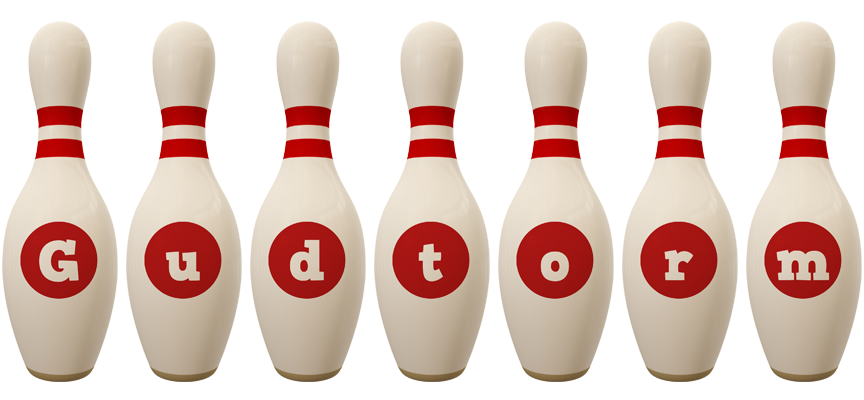 Gudtorm bowling-pin logo