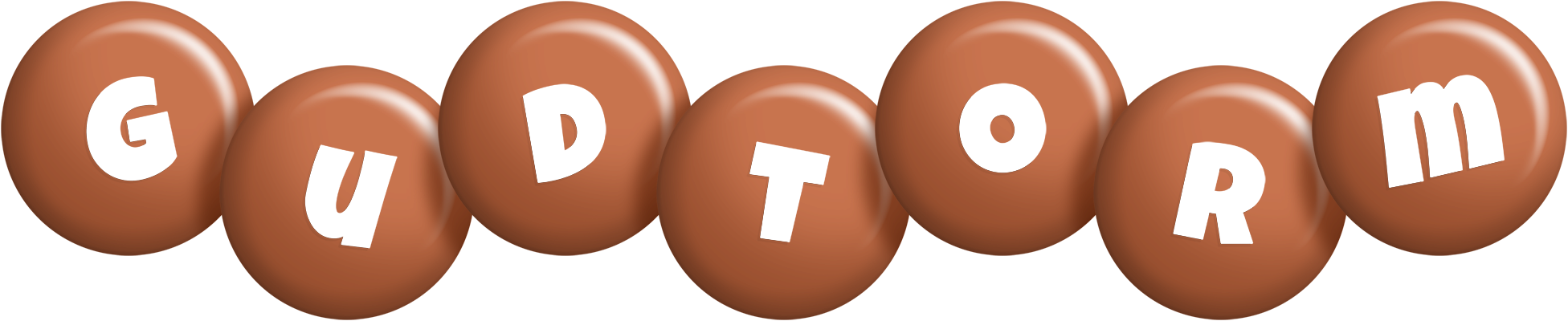 Gudtorm candy-brown logo