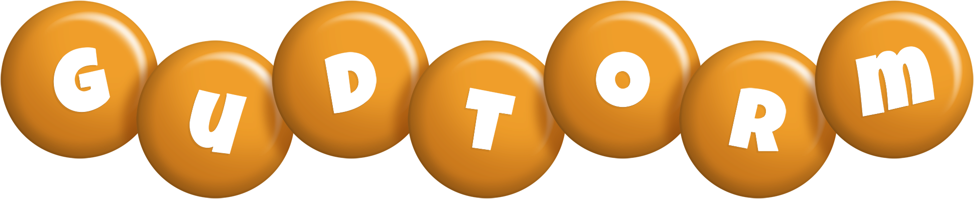 Gudtorm candy-orange logo