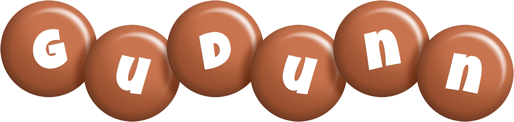 Gudunn candy-brown logo