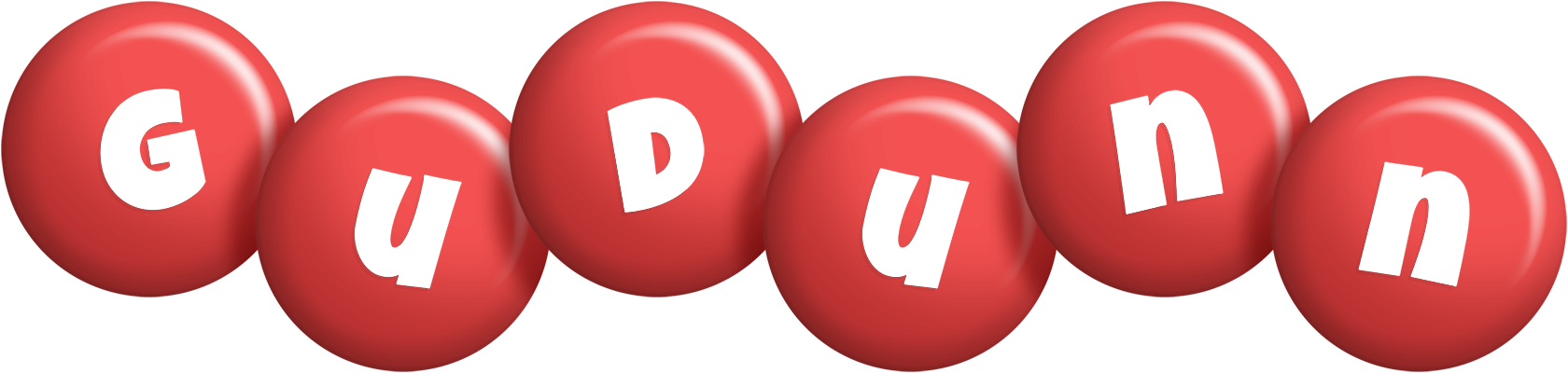 Gudunn candy-red logo