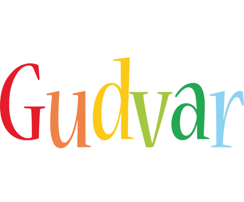 Gudvar birthday logo