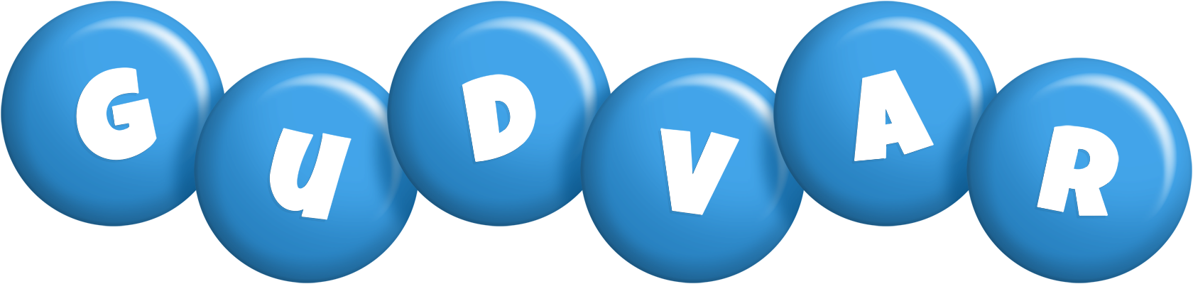 Gudvar candy-blue logo