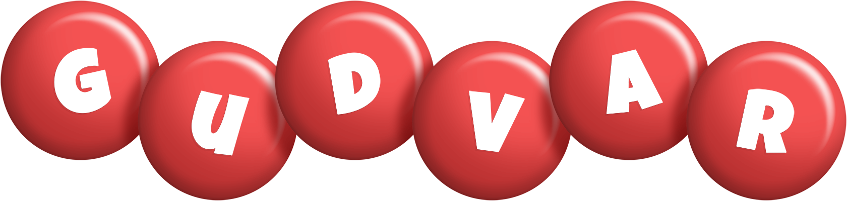 Gudvar candy-red logo