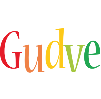 Gudve birthday logo