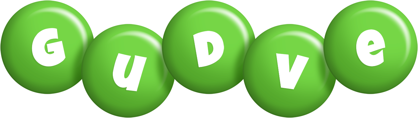 Gudve candy-green logo