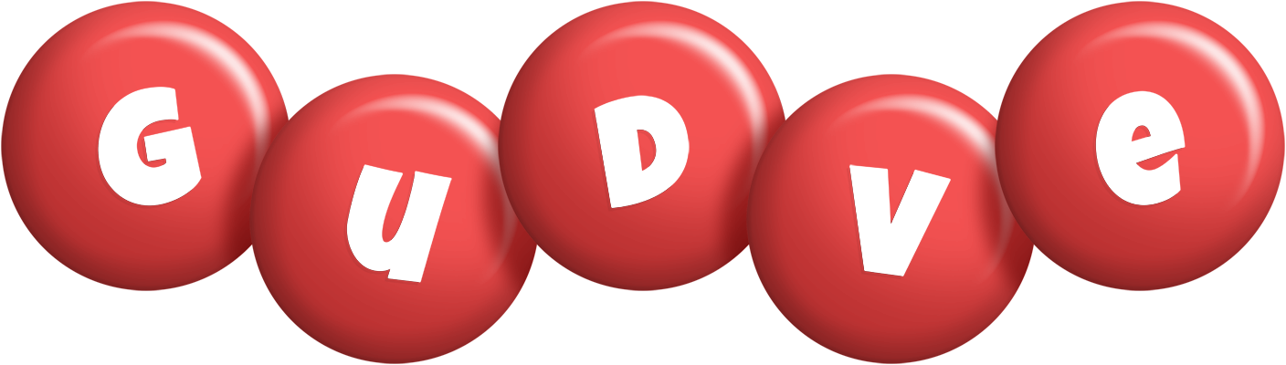 Gudve candy-red logo