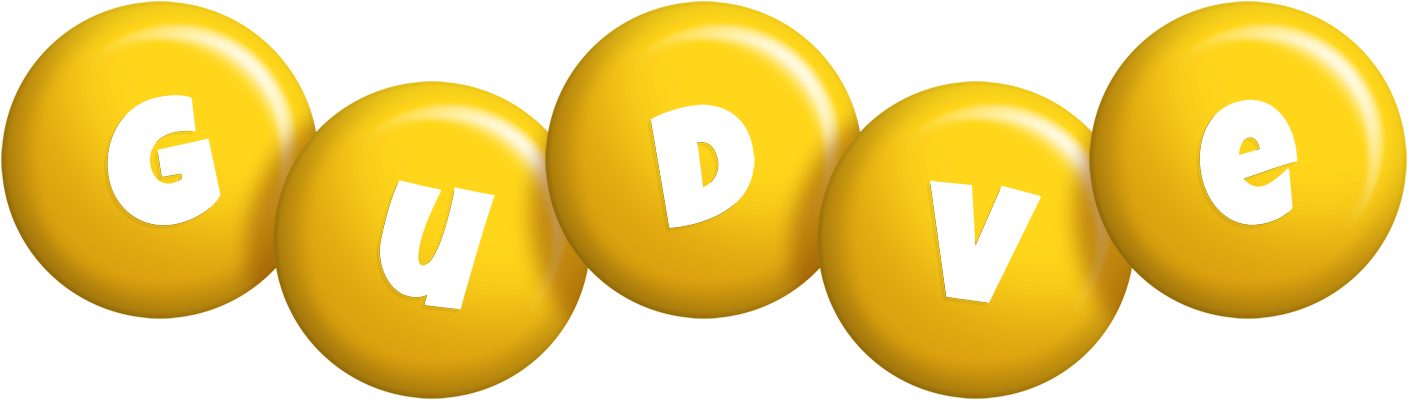Gudve candy-yellow logo