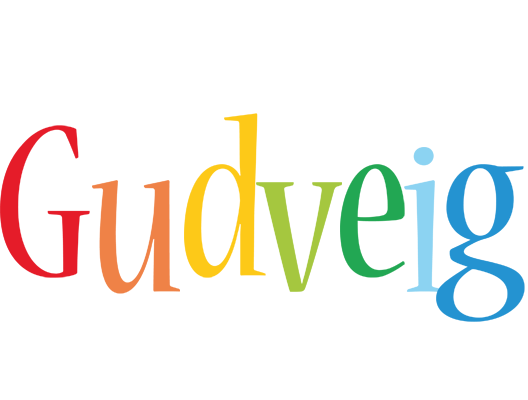 Gudveig birthday logo