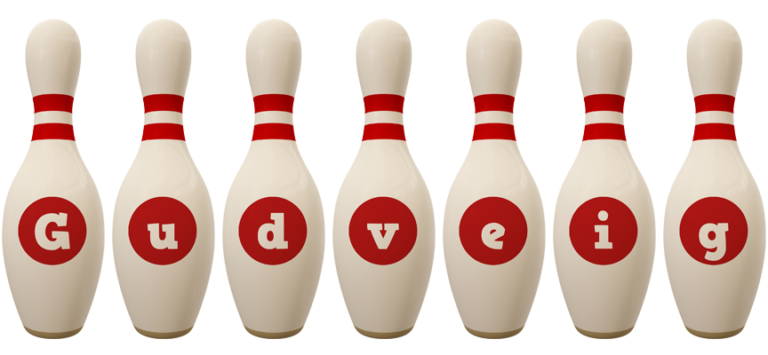 Gudveig bowling-pin logo